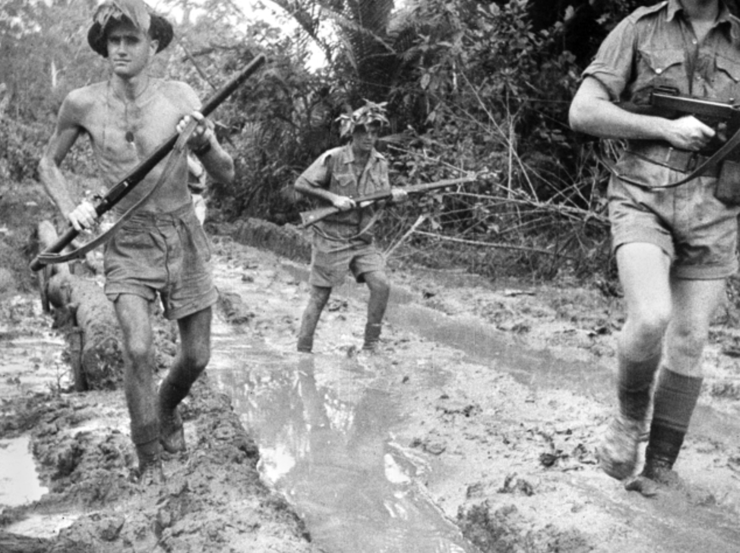 Australian troops at Milne Bay.